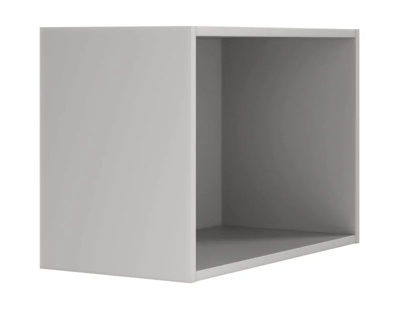 Rehausse pour étagère Edegem 06 / Couleur : gris platine / Bords ABS / 59 x 30 x 40 cm / 1 compartiment