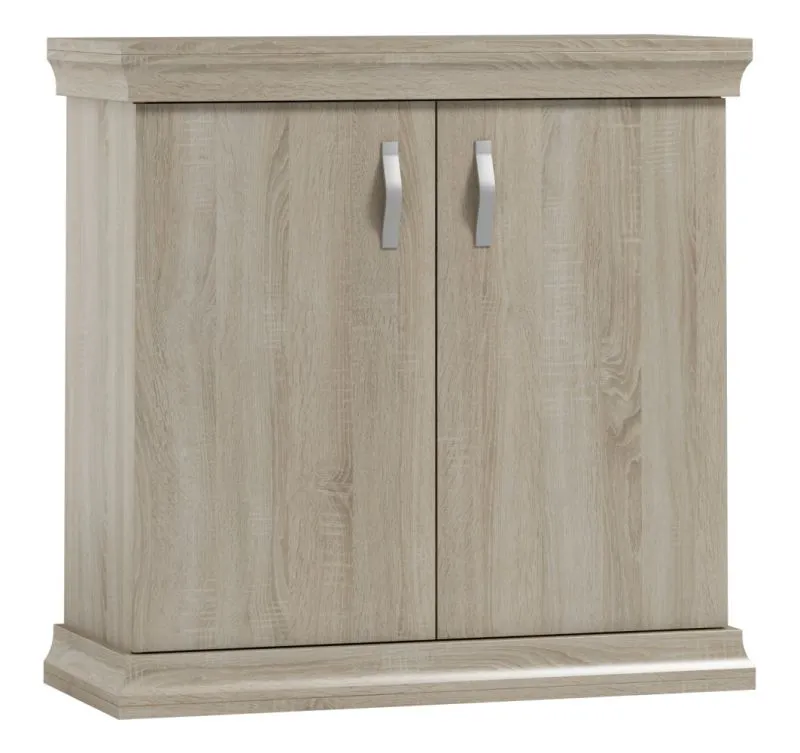 Commode Wewak 02 | Finition chêne Sonoma | 98 x 100 x 42 cm | Design moderne et espace de rangement