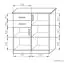 Commode Kebumen 24, couleur : aulne - Dimensions : 89 x 84 x 38 cm (H x L x P)