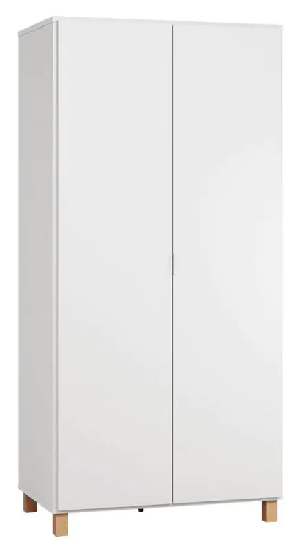 Armoire à portes battantes / armoire Invernada 13, couleur : blanc - Dimensions : 195 x 93 x 57 cm (H x L x P)