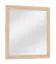 Miroir Ainsa 17, couleur : brun chêne - 70 x 65 x 2 cm (h x l x p)