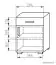 Table de chevet Grogol 23, couleur : Chêne de Sonoma - Dimensions : 50 x 40 x 40 cm (H x L x P)