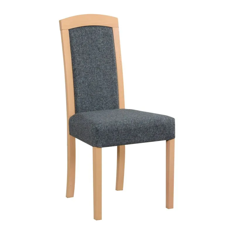 Fauteuil en bois de hêtre couleur chêne Therpha | Assise confortable mousse T-25 | Hauteur 47 cm | Style classique
