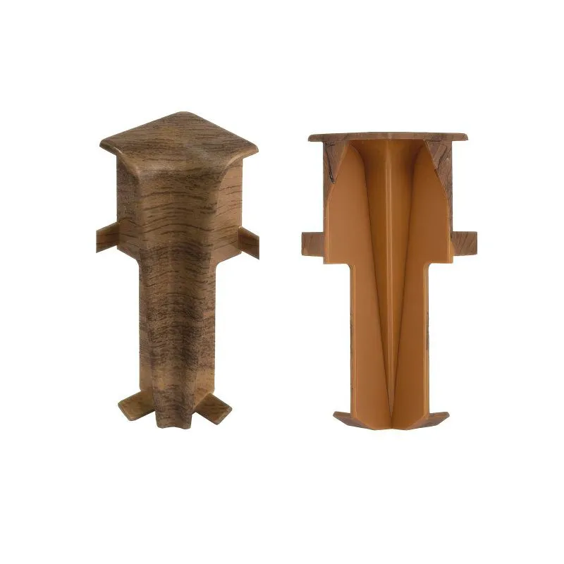 Angles intérieurs pour plinthes - Modèle: PARIS Aspect chêne, Dimensions: 60 x 17 mm, Pièces: 2