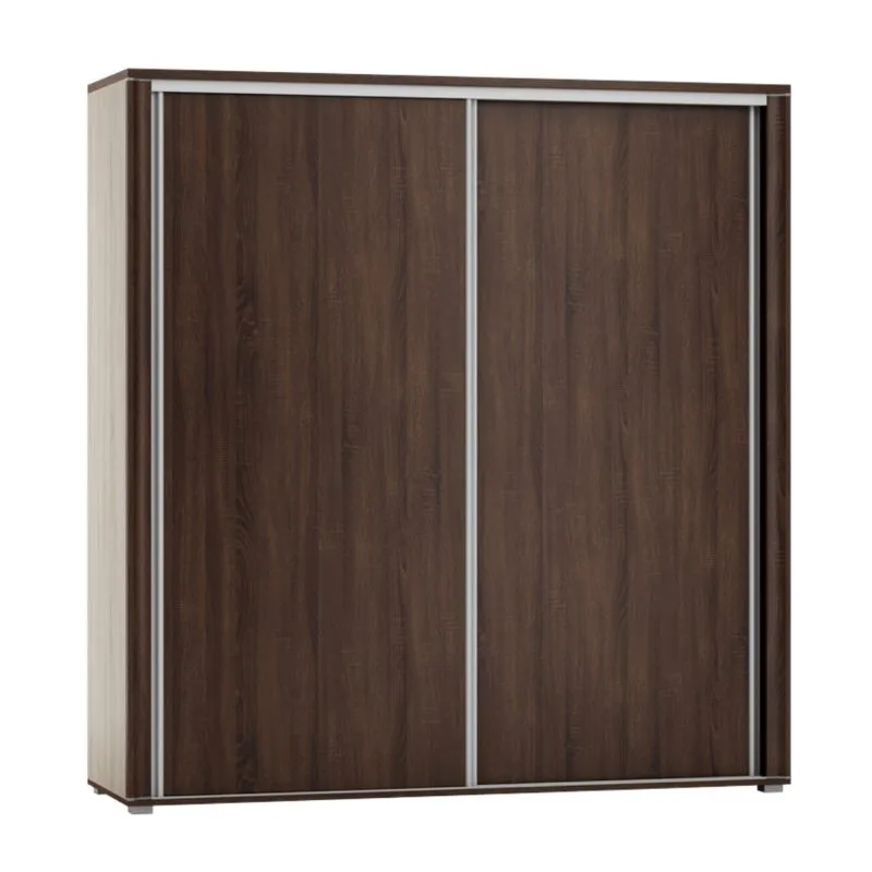 Armoire portes coulissantes Aitape 18 | Chêne Sonoma foncé | 188 x 170 x 60 cm | Design moderne