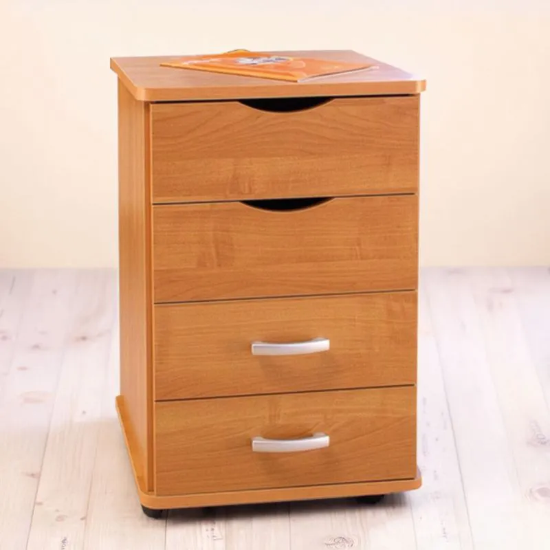 Caisson mobile Banjaran 36 | Aulne | 66 x 45 x 40 cm | 4 tiroirs | Espace optimisé