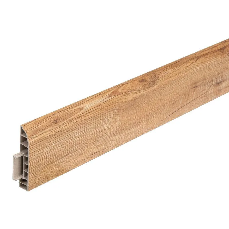 Plinthe 2400 x 80 x 15 mm - Modèle: MOZART Aspect chêne