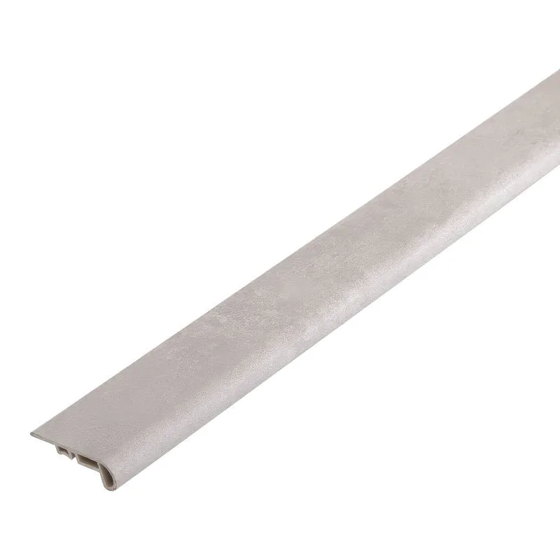 Marchepied pour pose libre Vinyle, 2400 x 55 x 18 mm - Modèle: BACH Aspect carrelage