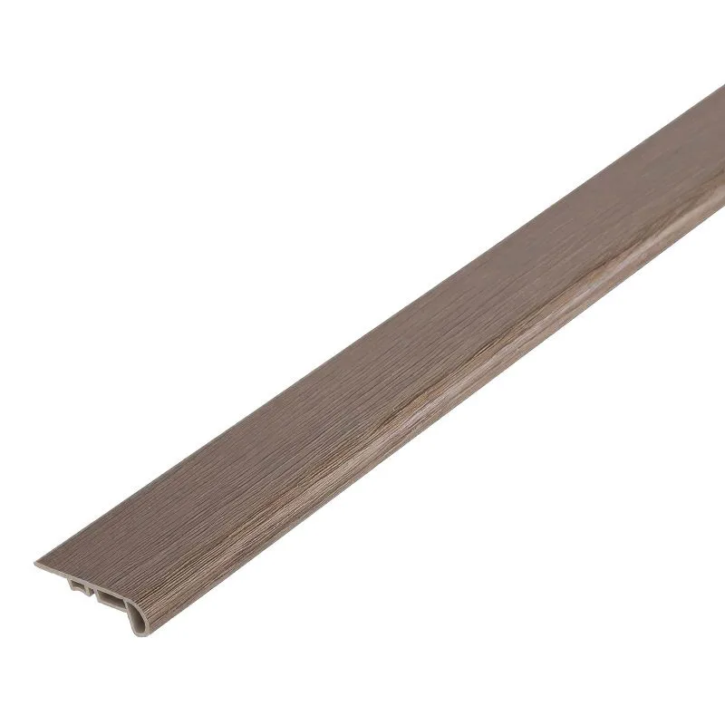 Marchepied pour pose libre Vinyle, 2400 x 55 x 18 mm - Modèle: GLUCK Aspect chêne