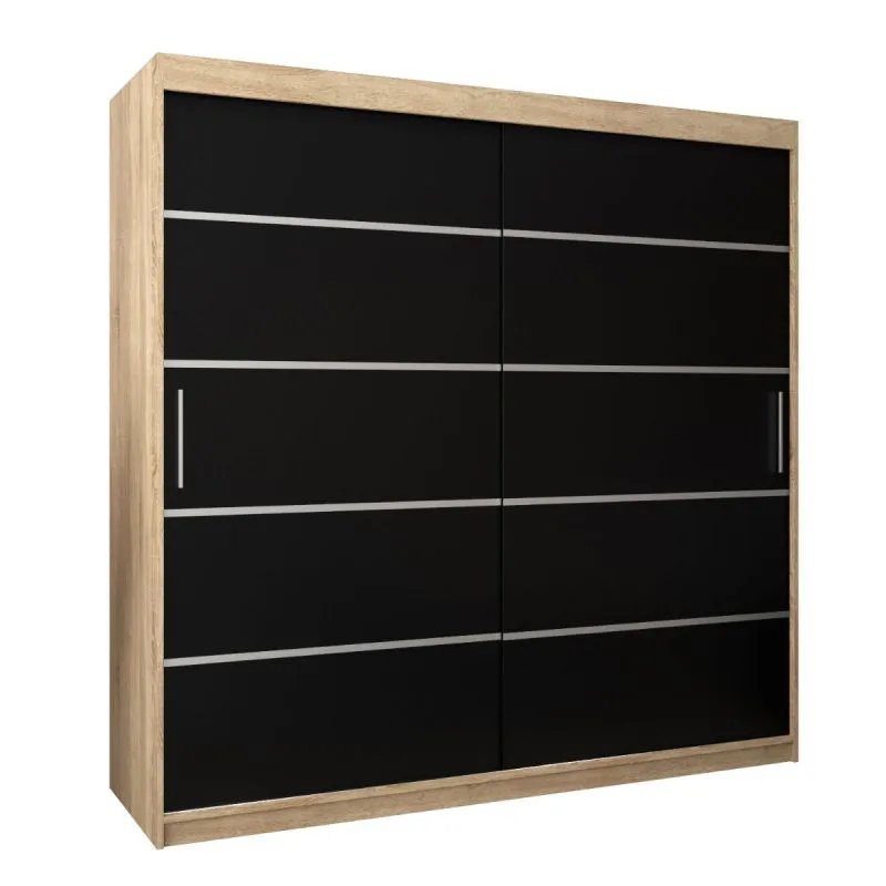 200 cm de large Armoire avec 10 casiers et 2 portes | Couleur: Chêne Sonoma Abbildung