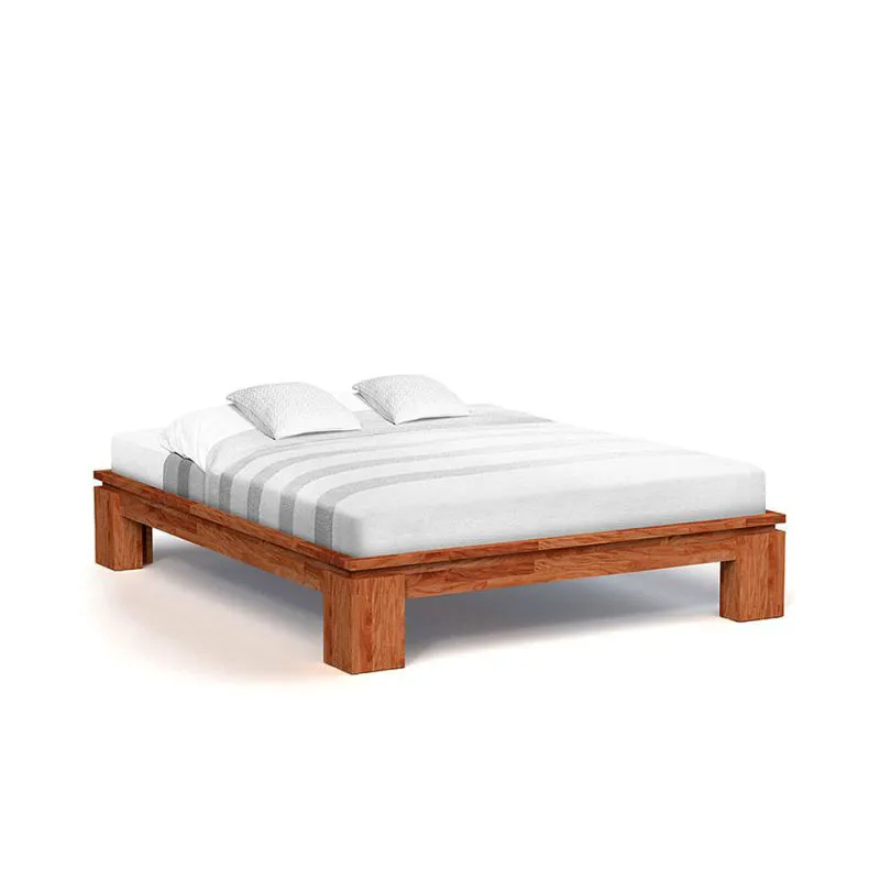 Bois massif Lit | 200 x 200 cm | Coeur de hêtre | Huilé | Naturel Abbildung