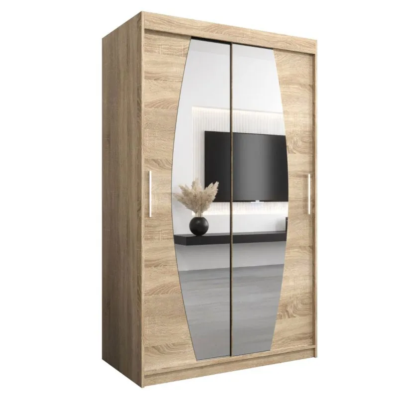 120 cm de large Armoire avec 5 casiers et 2 portes | Couleur: Chêne Sonoma Abbildung