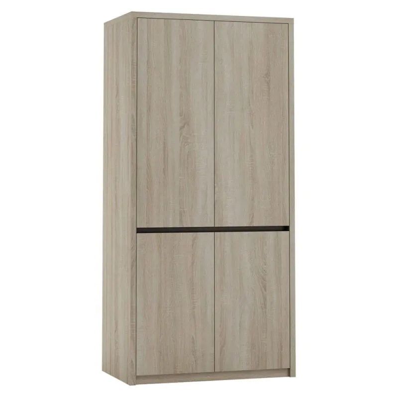 95 cm de large Armoire avec 4 portes | Couleur: Chêne Sonoma Abbildung
