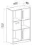 Commode enfant Walter 07 | Blanc et rose brillant | 133 x 80 x 40 cm | Design moderne et fonctionnel