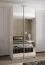 Penderie / armoire à portes coulissantes / 2 tringles à vêtements / 2 portes coulissantes / 6 compartiments / 6 étagères / 245,5 x 100 x 64 cm / Couleur : Blanc / Soft-Close