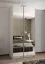 Penderie / Armoire à portes coulissantes / 245,5 x 110 x 64 cm / 6 compartiments / 6 étagères / 2 tringles à vêtements / 2 portes coulissantes / Couleur : Blanc / Soft-Close