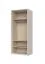 Armoire battante Neiafu 57 | 2 portes Soft-Close | Cachemire | 226 x 97 x 60 cm | Tringle et 3 étagères