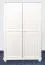 Commode blanche en pin massif Junco 157 | Design moderne | 140 x 89 x 41 cm