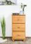 Commode pin massif couleur aulne Junco 150 | 3 tiroirs | 78 x 40 x 42 cm | Design moderne