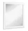 Miroir mural Potes 17 blanc | 70 x 65 x 2 cm | Design moderne et élégant