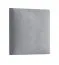 Panneaux rembourrés, lot de 10, Couleur : Gris, Revêtement : Velours, dimensions : 30 x 30 cm