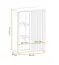 Vitrine compacte deux portes noir | LED vert | 6 compartiments | Fonction push-to-open | Romfo 02