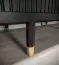 Armoire à portes coulissantes Jotunheimen 140, Couleur : Noir - dimensions : 208 x 180,5 x 62 cm (h x l x p), avec cinq casiers