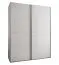 Penderie / Armoire à portes coulissantes / 6 étagères / 11 compartiments / 245,5 x 190 x 64 cm / 2 tringles à vêtements / 2 portes coulissantes / Couleur : Blanc / Soft-Close