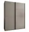 Penderie / Armoire à portes coulissantes / 2 portes coulissantes / 11 compartiments /245 x 200 x 64 cm / 6 étagères / 2 tringles à vêtements / Couleur : Cachemire / Soft-Close