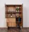 Vitrine Slatina 06 | Chêne/Noir | 146 x 91 x 45 cm | Massif partiel | Design moderne