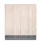 Armoire | 2 portes battantes | 3 tiroirs | 8 casiers | avec 3 tiroirs | 204 cm de large | Couleur: Chêne Abbildung