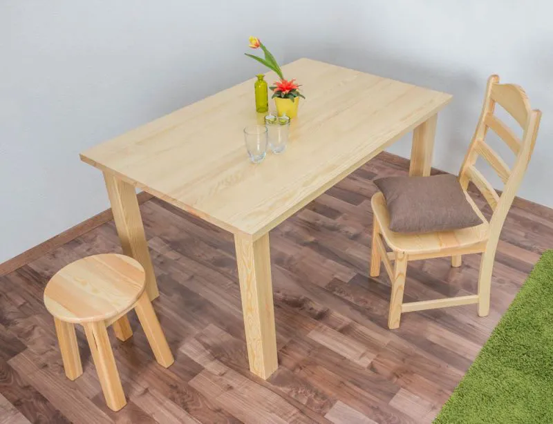 Table de la salle à manger Table à manger 90x140 cm, Couleur: Naturel Abbildung