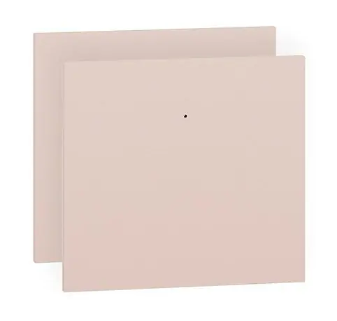 Tiroir de façade Egvad, lot de 2, couleur : rose poudré - Dimensions : 34 x 37 x 2 cm (H x L x P)