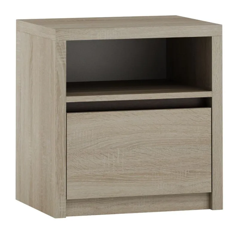 Table de chevet Popondetta 10 | Chêne Sonoma | 52 x 50 x 38 cm | Soft Close