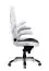 Chaise gaming / Chaise de bureau Apolo 49, Couleur : Blanc / Noir / Gris, avec mécanisme de basculement multibloc à 5 points