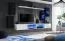 Meuble mural design Volleberg 70 | Noir/Blanc | 150 x 280 x 40 cm | Grand espace de rangement