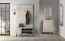 Porte-manteaux mural Petkula 18 | 3 crochets noirs | Beige clair | Design moderne | 137 x 34 x 2 cm