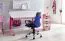 Chaise de bureau enfant Apolo 95 | Mesh respirant | Bleu/Noir | Hauteur réglable 44-55 cm | Pour 120-160 cm