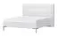Lit double Afega 07 | Blanc brillant | Surface de couchage 180 x 200 cm | Tête de lit design
