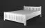 Lit junior en pin massif blanc Lagopus 34 | 160 x 200 cm | Design moderne, stabilité, qualité artisanale