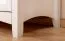 Armoire Lagopus 118 blanche | Pin massif | 200 x 92 x 60 cm | 2 portes, 1 tiroir, penderie, 3 étagères, 4 compartiments