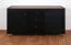 Buffet design Barbe 17 | Noir mat, poignées or | 4 compartiments, 3 tiroirs, 2 portes | 83,5 x 137 x 40 cm