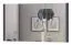 Grand miroir mural Vaitele 18 | Finition anthracite brillant | 65 x 123 x 2 cm | Design contemporain