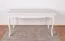 Table de salle à manger Bignona 19, Couleur : Pin blanc - 146 x 76 cm (l x p)
