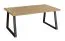 Table basse Kastav 36 | Chêne / Noir | 120 x 80 x 50 cm | Design moderne et harmonieux
