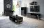 Commode contemporaine noire et hêtre | 116 x 63 x 42 cm | Rangement optimisé | Kustanai 03