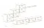 Ensemble mural Balestrand 310 | Design élégant noir/blanc | 150 x 330 x 40 cm | Push-to-open