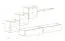 Ensemble mural Balestrand 310 | Design élégant noir/blanc | 150 x 330 x 40 cm | Push-to-open