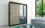 180 cm de large Armoire avec 10 casiers et 2 portes | Couleur: Noir Abbildung
