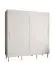 Armoire moderne avec deux barres de penderie Jotunheimen 105, couleur : blanc - dimensions : 208 x 200,5 x 62 cm (h x l x p)